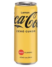 dtital sznsavas 0,33l dobozos Coca Cola Zero Lemon DRS #1