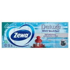 Papr zsebkend 3 rteg 10x10db Zewa Deluxe illatmentes #1