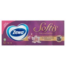 Papr zsebkend 4 rteg 10x9db Zewa Softis aromatherapia #1